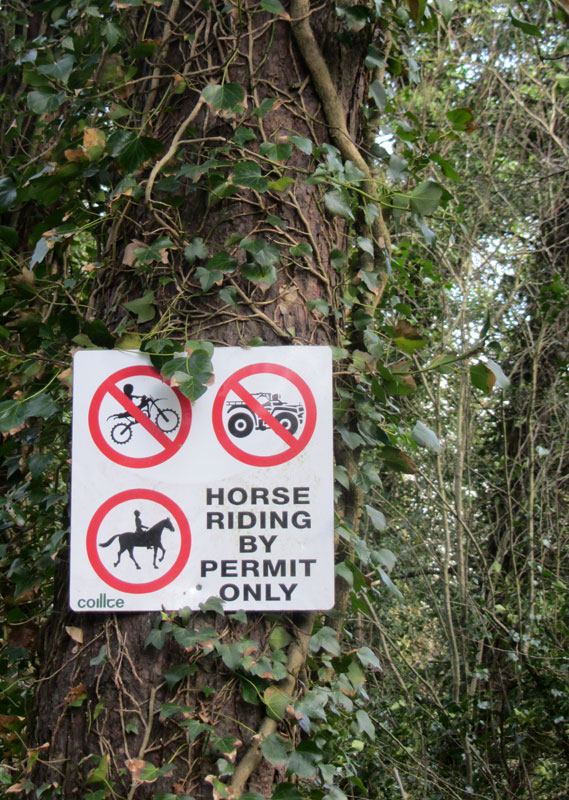 Sign at Knockatrina Wood